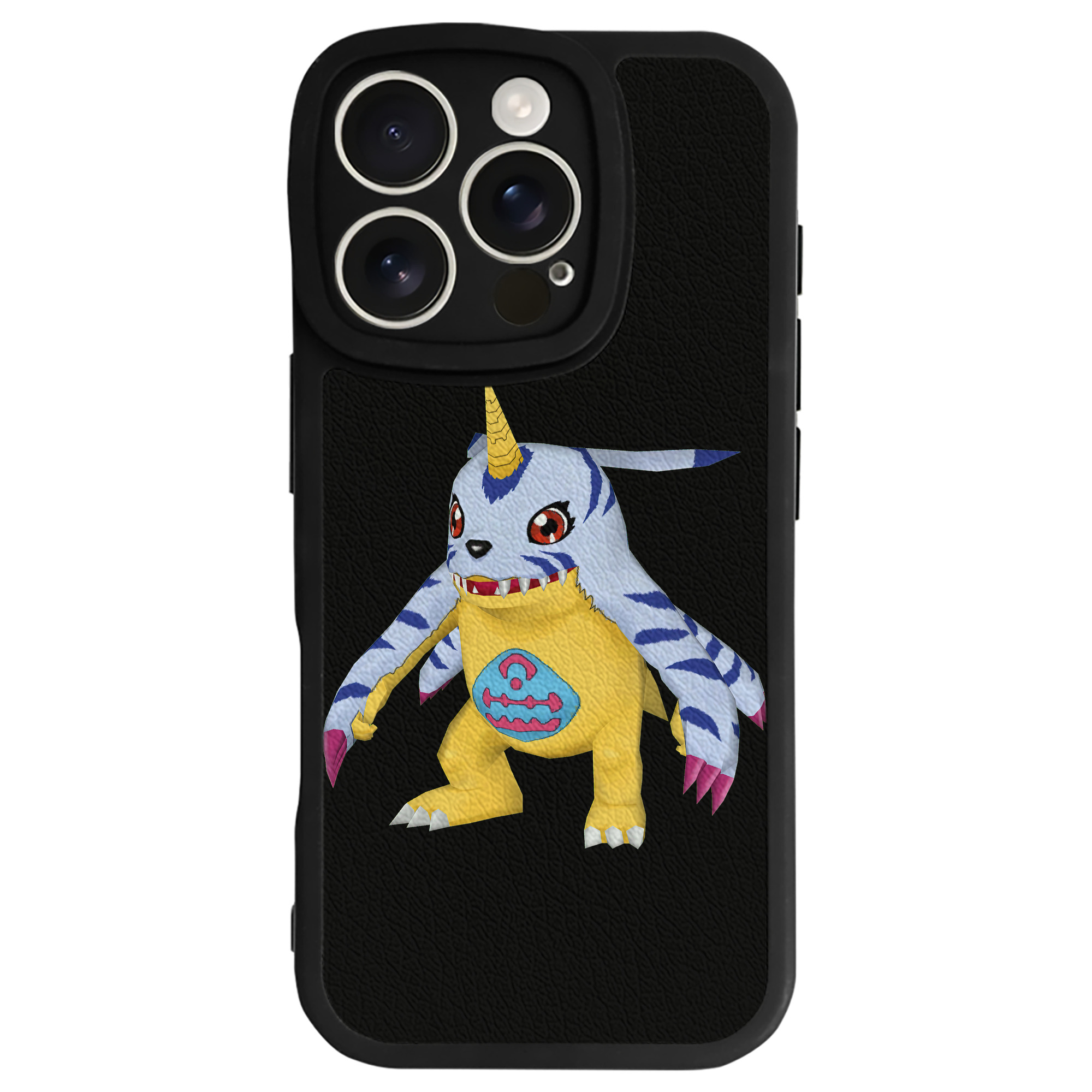 （画像用） Digimon デジタルモンスター/デジモン 【iPhone 16シリーズ対応】シリコンスマホケース（レザー調） 材質：シリコン
